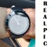 Black leather Luxury Watch For Unisex